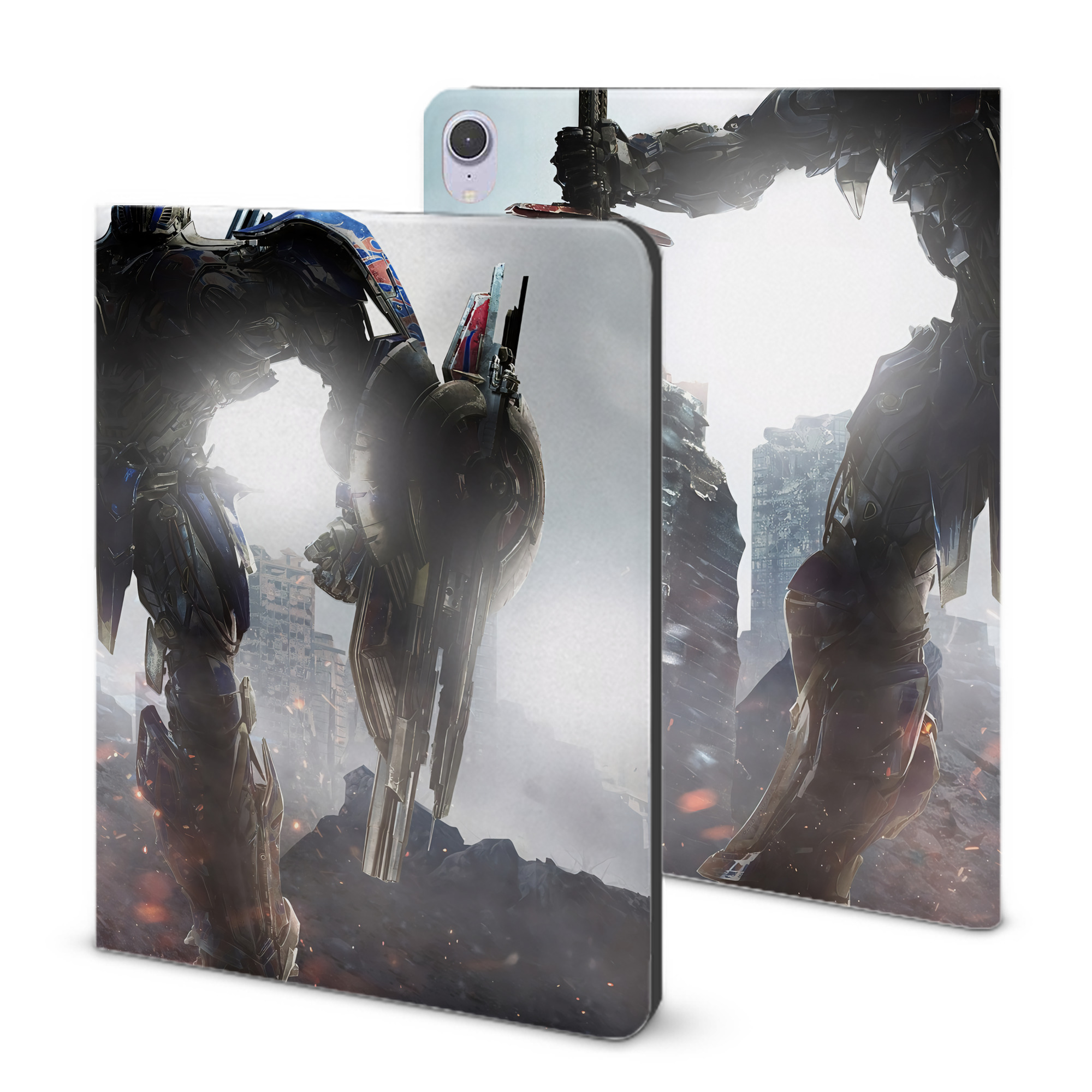 （画像用） Transformers トランスフォーマー IPad ケース ブック型 PUレザー TPU 耐衝撃 軽量 薄型 ペン収納なし 全面保護 IPad 各モデル対応